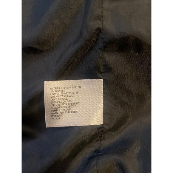 Worthington womens black/orange button down career blazer w front pockets sz med - Picture 6 of 8